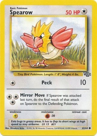 Spearow (62/64) [Jungle Unlimited] - Comfy Hobbies