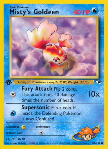 Misty's Goldeen (85/132) [Gym Heroes 1st Edition] - Comfy Hobbies