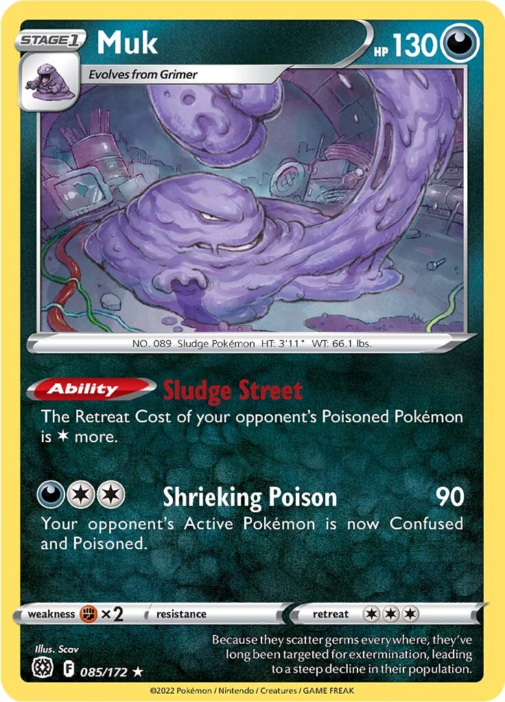 Muk (085/172) [Sword & Shield: Brilliant Stars] - Comfy Hobbies