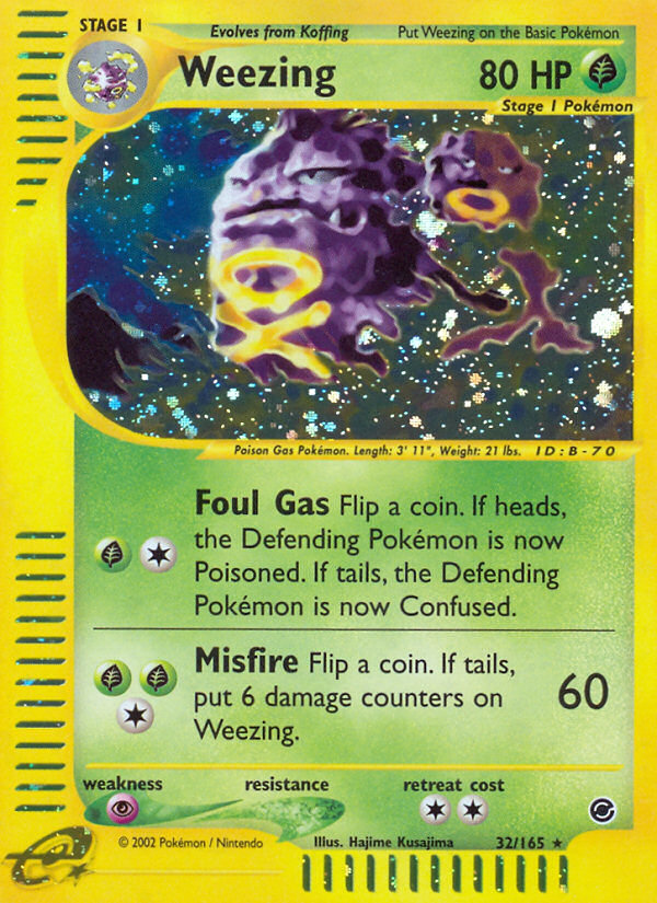 Weezing (32/165) [Expedition: Base Set] - Comfy Hobbies