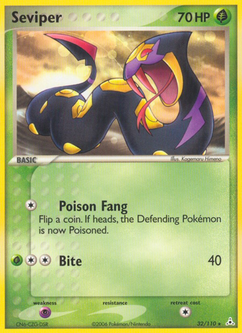 Seviper (32/110) [EX: Holon Phantoms] - Comfy Hobbies