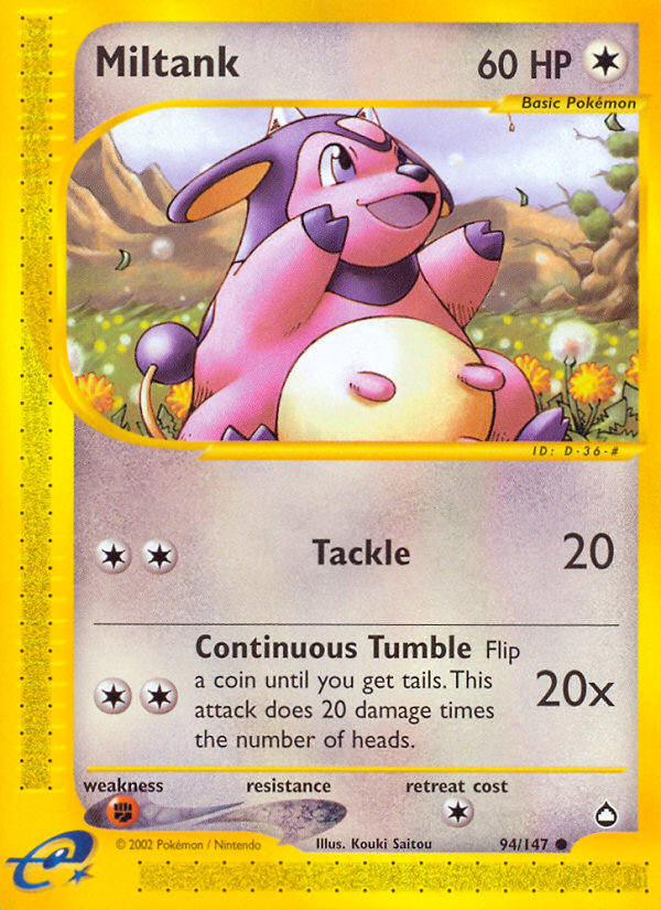 Miltank (94/147) [Aquapolis] - Comfy Hobbies