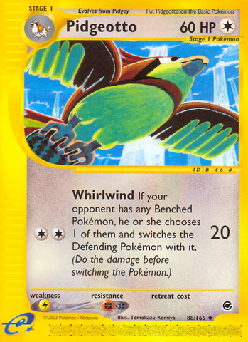 Pidgeotto (88/165) [Expedition: Base Set] - Comfy Hobbies