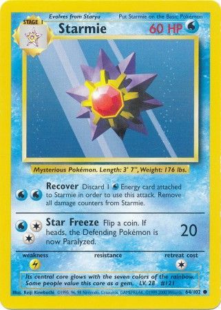 Starmie (64/102) [Base Set Unlimited] - Comfy Hobbies