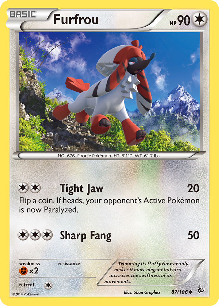 Furfrou (87/106) [XY: Flashfire] - Comfy Hobbies