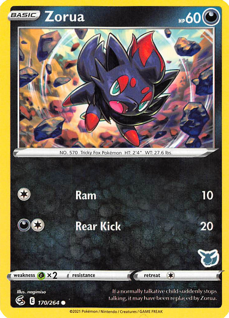 Zorua (170/264) (Eevee Deck) [Battle Academy 2022] - Comfy Hobbies