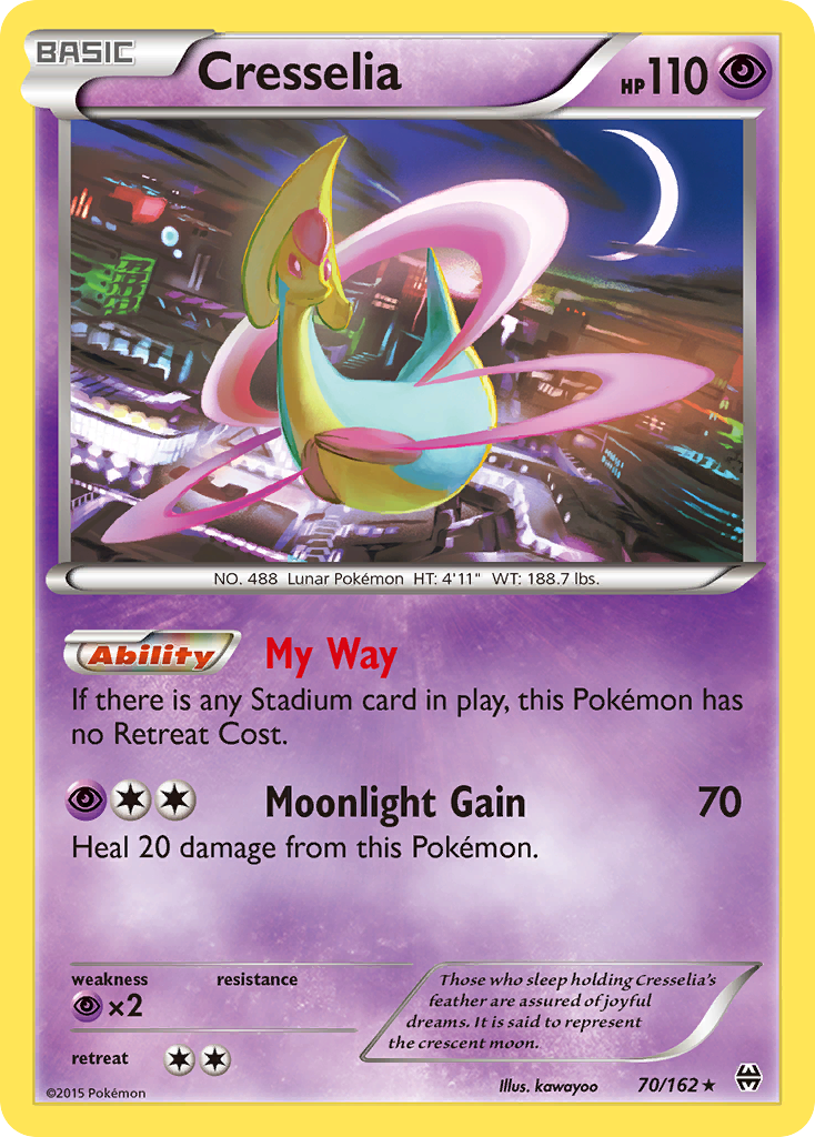 Cresselia (70/162) [XY: BREAKthrough] - Comfy Hobbies