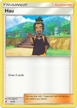Hau (19/30) [Sun & Moon: Trainer Kit - Lycanroc] - Comfy Hobbies