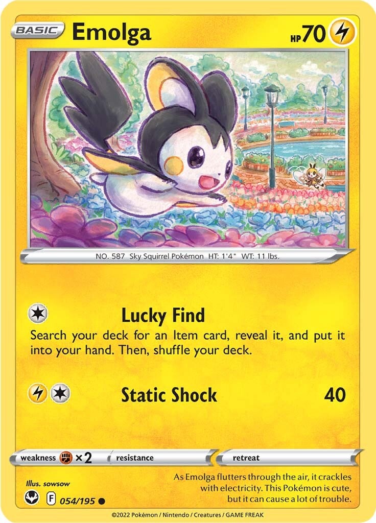 Emolga (054/195) [Sword & Shield: Silver Tempest] - Comfy Hobbies