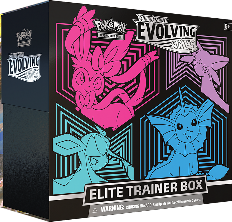 Sword & Shield: Evolving Skies - Elite Trainer Box (Glaceon/Vaporeon/Sylveon/Espeon) - Comfy Hobbies