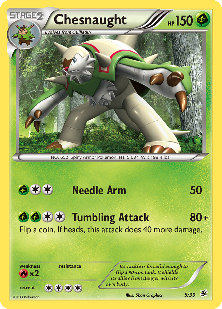 Chesnaught (5/39) [XY: Kalos Starter Set] - Comfy Hobbies