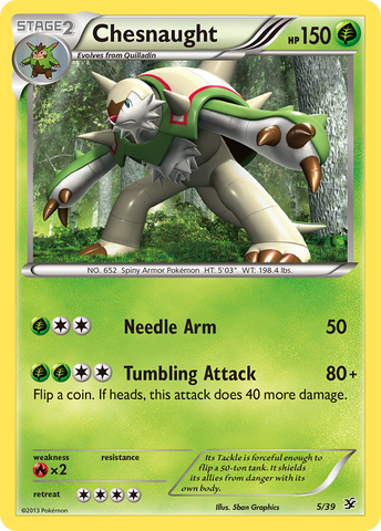 Chesnaught (5/39) [XY: Kalos Starter Set] - Comfy Hobbies