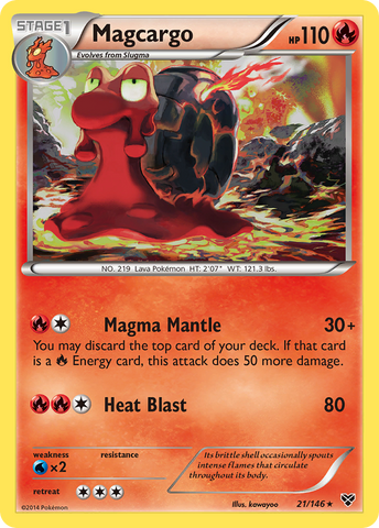 Magcargo (21/146) [XY: Base Set] - Comfy Hobbies