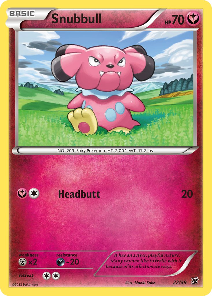 Snubbull (22/39) [XY: Kalos Starter Set] - Comfy Hobbies