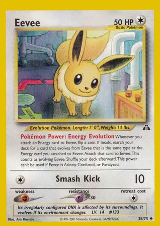 Eevee (38/75) [Neo Discovery Unlimited] - Comfy Hobbies