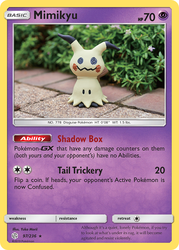 Mimikyu (97/236) [Sun & Moon: Cosmic Eclipse] - Comfy Hobbies