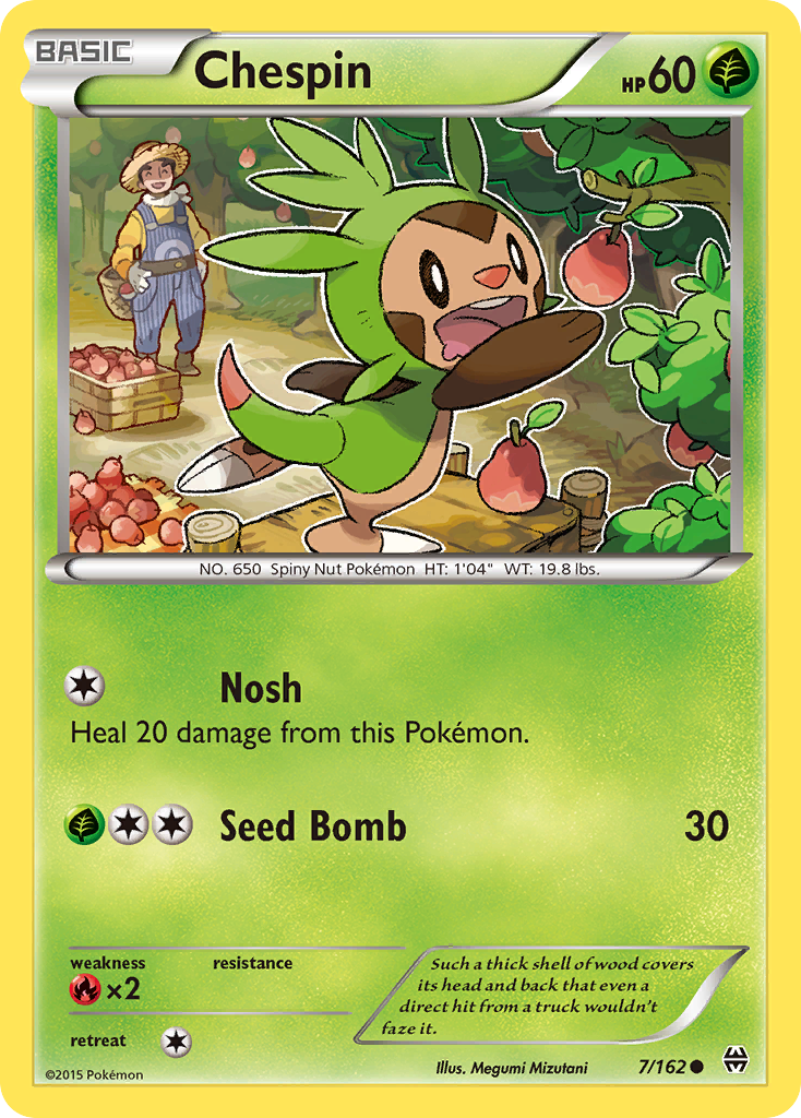 Chespin (7/162) [XY: BREAKthrough] - Comfy Hobbies