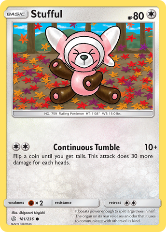 Stufful (181/236) [Sun & Moon: Cosmic Eclipse] - Comfy Hobbies