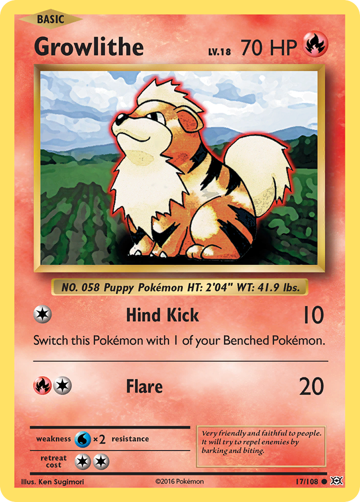 Growlithe (17/108) [XY: Evolutions] - Comfy Hobbies