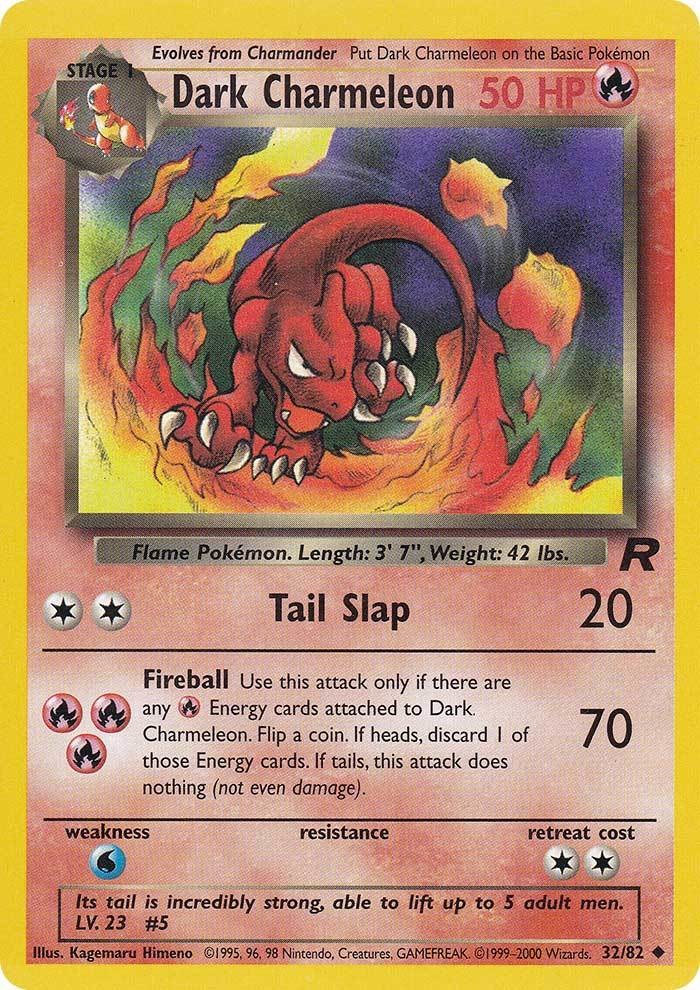 Dark Charmeleon (32/82) [Team Rocket Unlimited] - Comfy Hobbies