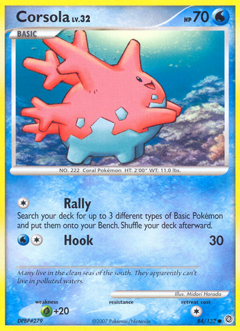 Corsola (84/132) [Diamond & Pearl: Secret Wonders] - Comfy Hobbies