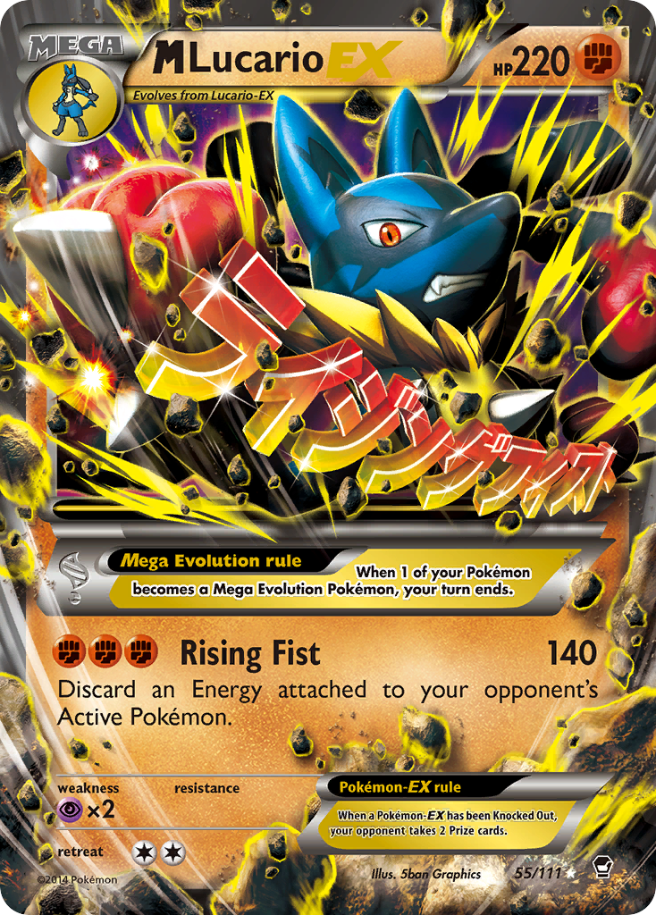 M Lucario EX (55/111) [XY: Furious Fists] - Comfy Hobbies