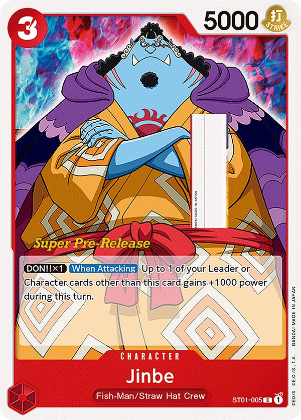 Jinbe [Super Pre-Release Starter Deck: Straw Hat Crew] - Comfy Hobbies