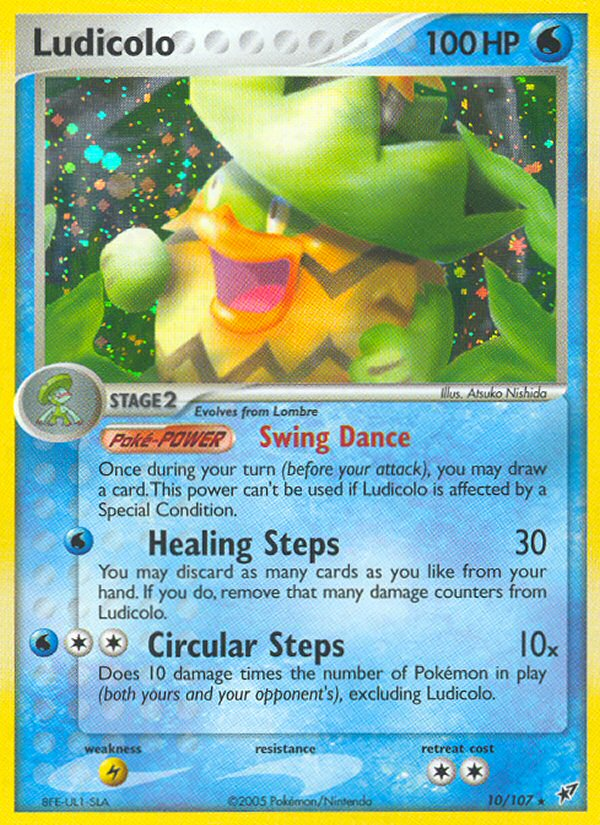 Ludicolo (10/107) [EX: Deoxys] - Comfy Hobbies