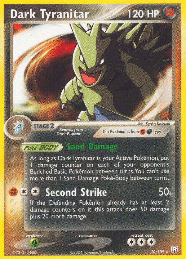 Dark Tyranitar (20/109) (Theme Deck Exclusive) [EX: Team Rocket Returns] - Comfy Hobbies