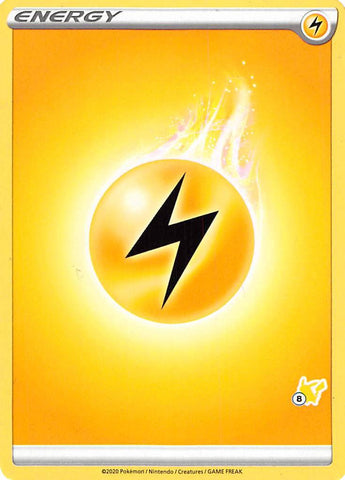 Lightning Energy (Pikachu Stamp #8) [Battle Academy 2022] - Comfy Hobbies