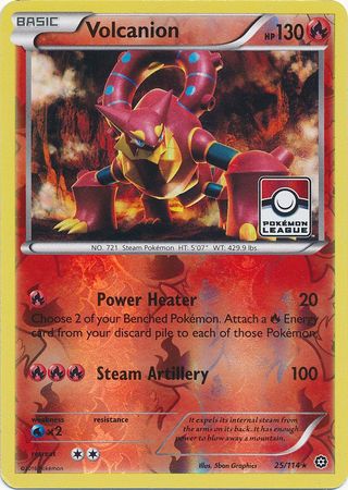 Volcanion (25/114) (League Promo) [XY: Steam Siege] - Comfy Hobbies