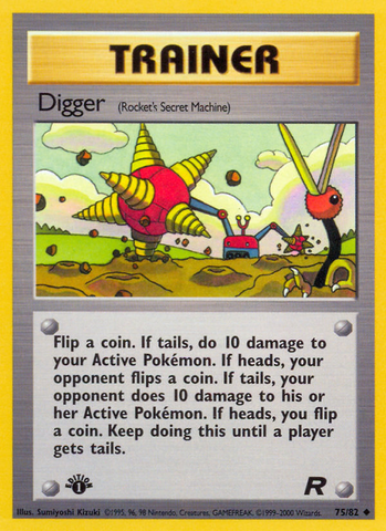 Digger (75/82) [Team Rocket 1st Edition] - Comfy Hobbies