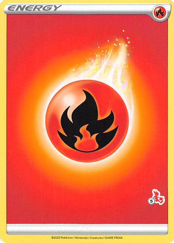Fire Energy (Cinderace Stamp #5) [Battle Academy 2022] - Comfy Hobbies