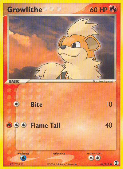 Growlithe (64/112) [EX: FireRed & LeafGreen] - Comfy Hobbies