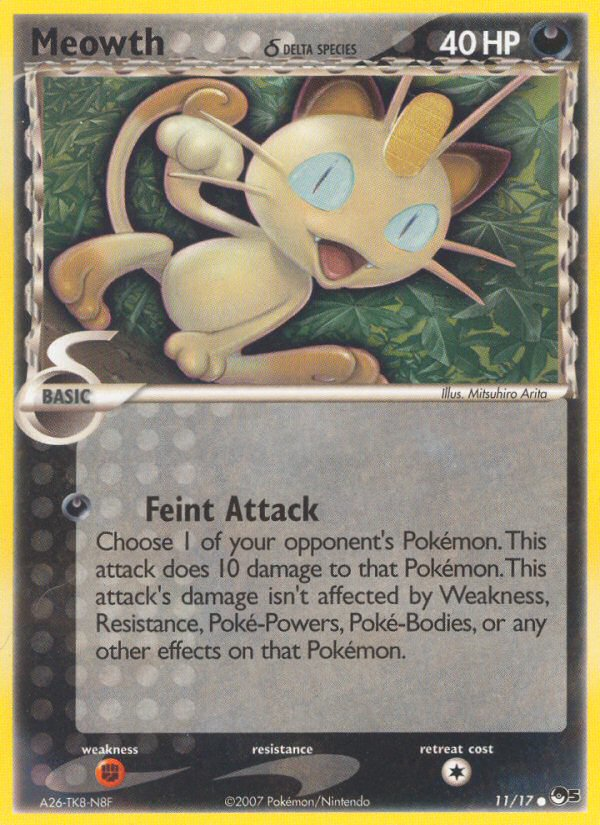 Meowth (11/17) (Delta Species) [POP Series 5] - Comfy Hobbies