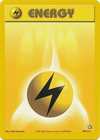 Lightning Energy (109/111) [Neo Genesis Unlimited] - Comfy Hobbies