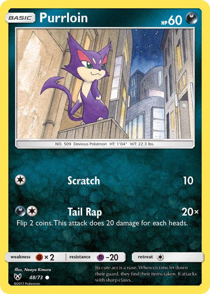 Purrloin (48/73) [Sun & Moon: Shining Legends] - Comfy Hobbies