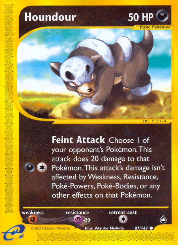Houndour (87/147) [Aquapolis] - Comfy Hobbies