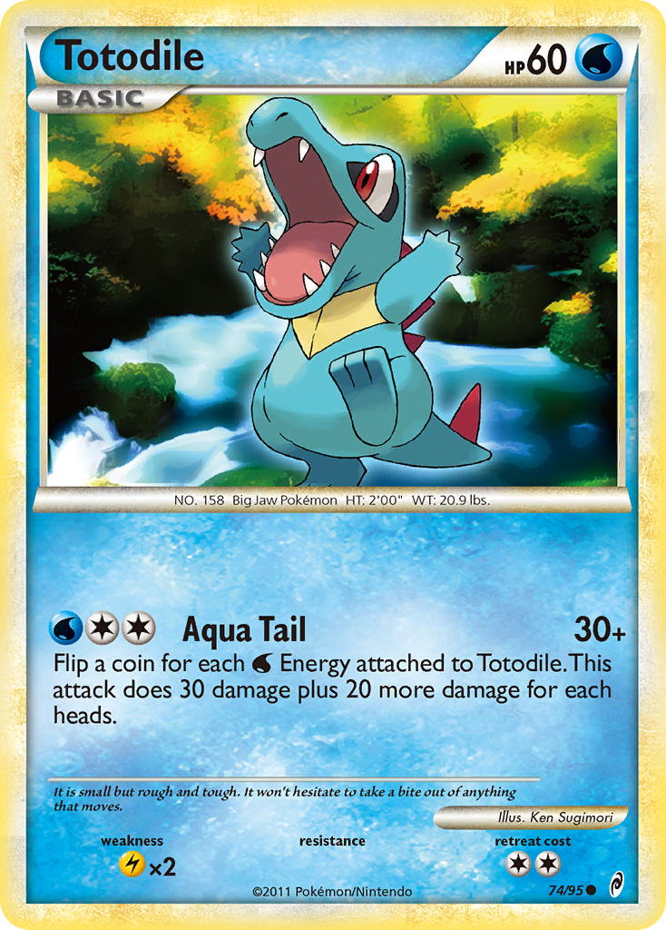 Totodile (74/95) [HeartGold & SoulSilver: Call of Legends] - Comfy Hobbies