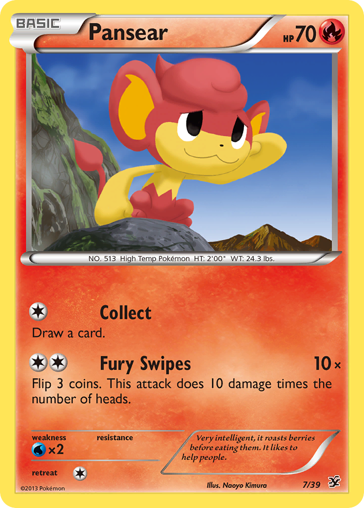 Pansear (7/39) [XY: Kalos Starter Set] - Comfy Hobbies