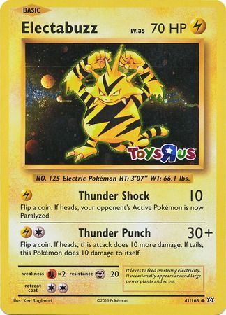 Electabuzz (41/108) (Toys R Us Promo) [XY: Evolutions] - Comfy Hobbies