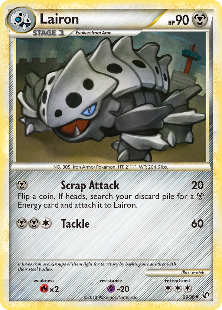 Lairon (29/90) [HeartGold & SoulSilver: Undaunted] - Comfy Hobbies