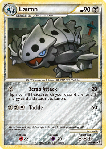 Lairon (29/90) [HeartGold & SoulSilver: Undaunted] - Comfy Hobbies