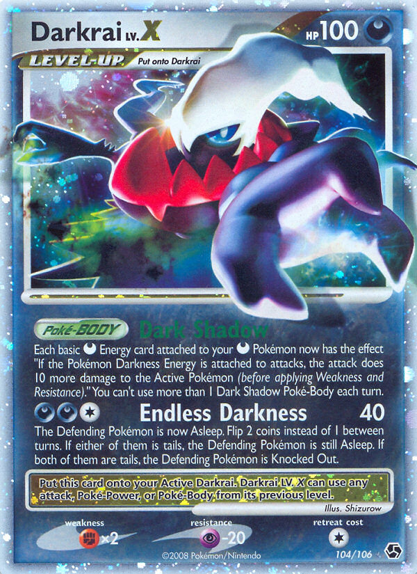 Darkrai LV.X (104/106) [Diamond & Pearl: Great Encounters] - Comfy Hobbies