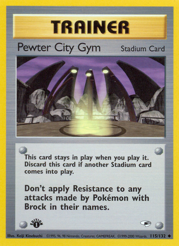 Pewter City Gym (115/132) [Gym Heroes 1st Edition] - Comfy Hobbies