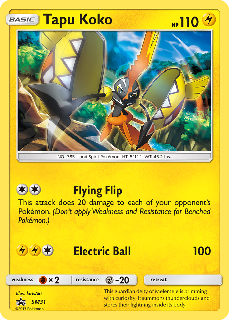 Tapu Koko (SM31) [Sun & Moon: Black Star Promos] - Comfy Hobbies