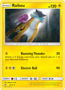 Raikou (32/73) (Lets Play, Pikachu Cracked Ice Holo) (Theme Deck Exclusive) [Sun & Moon: Shining Legends] - Comfy Hobbies