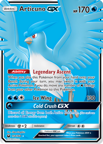 Articuno GX (154/168) [Sun & Moon: Celestial Storm] - Comfy Hobbies